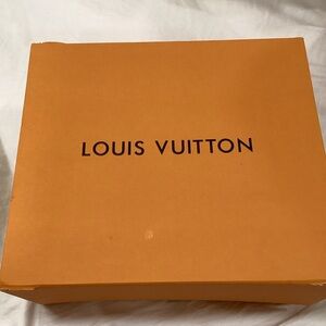 Louis Vuitton Signature Orange Box with magnetic closure 10”X11.5” Authentic
